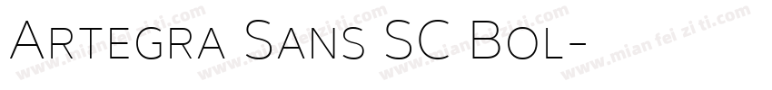 Artegra Sans SC Bol字体转换